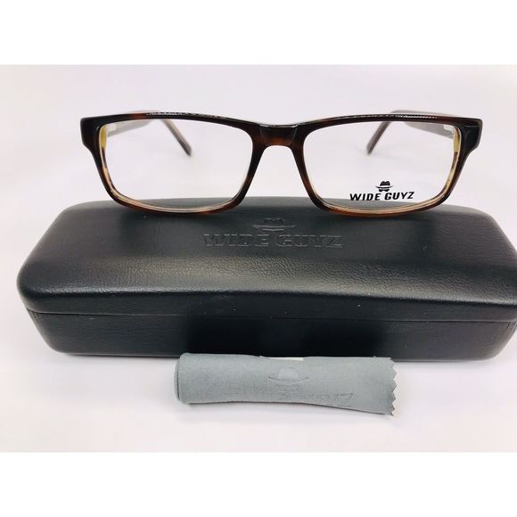 New Wide Guyz Brown RIVERA Eyeglasses 59mm for The Stylish Large Man - Picture 2 of 12